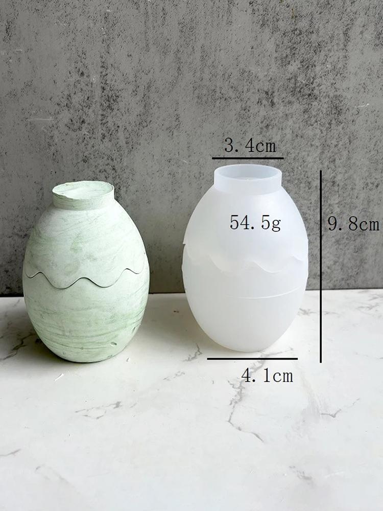 

Силиконовые формы для пасхальных яиц и свечей с крышкой, горшочек для суккулентов, коробка для хранения, набор ароматических свечей, смоляная форма, подарок для творчества, домашний декор