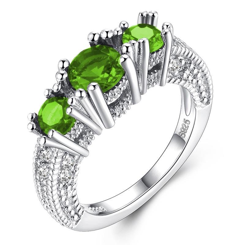 Weißer Schneeflocken Zirkon Ring Damenschmuck Geschenk