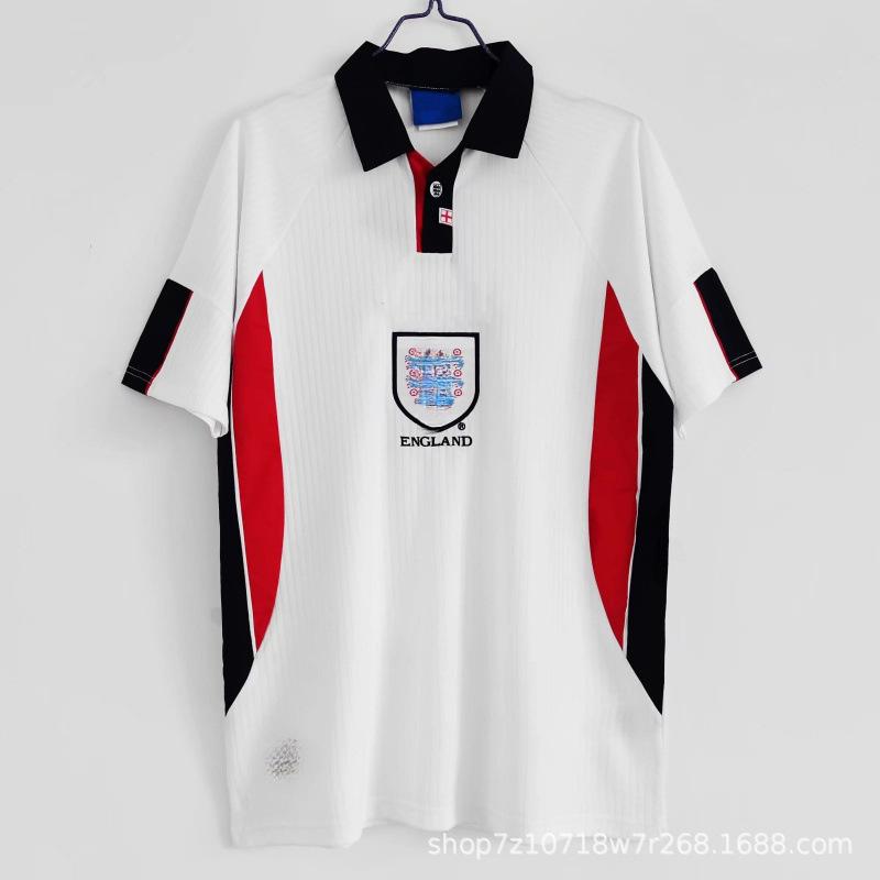 Vintage England Shirt Classic Collection 1990-1996-1998-2002 Home and Away Short Sleeve Football Shirt