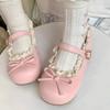 Women's Shoes Fashion Round Head Shallow Mouth Single Shoe Sweet Cute Butterfly Knot Women Lolita Shoes Fashion Mary Jane Shoes