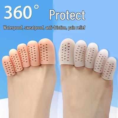 Silicone Big Toe Protector & Breathable Separator for Anti-Chafing, Anti-Cracking, and Moisturizing.