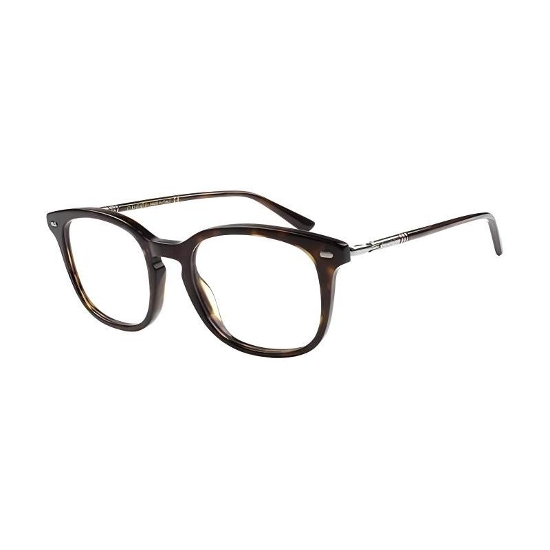 Gucci Web temple letter logo rectangular optical frame men s brown