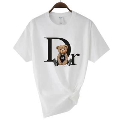 2024 Marque Luxe T-shirt Vêtements Femme Coton Oversize Homme Manches Courtes T-shirt Hauts Été T-shirt Mode Streetwear