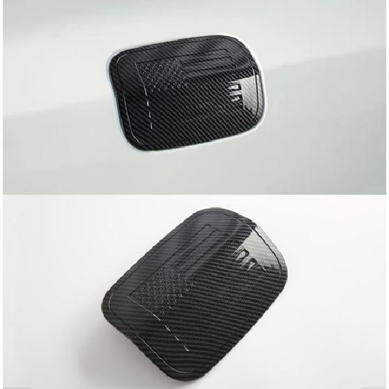 Carbon Fiber Rear Oil Lid Fuel Gas Tank Cover Trim For 2016- Dodge Charger