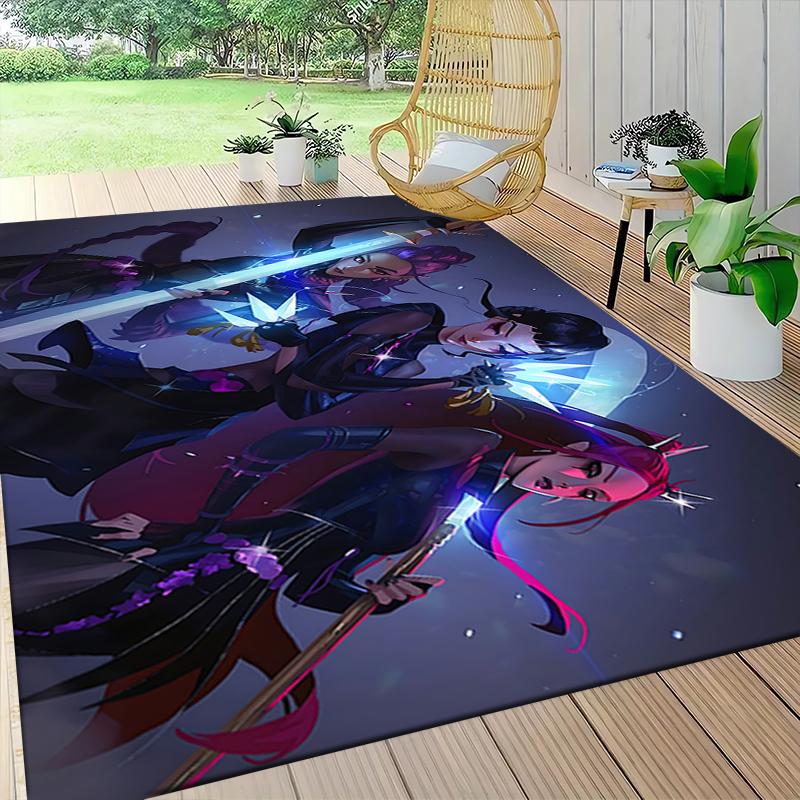 Fantasy Warrior Battle Carpet Rug Soft Washable Antislip Home Living Room Sofa Mats Personalized Christmas Rug