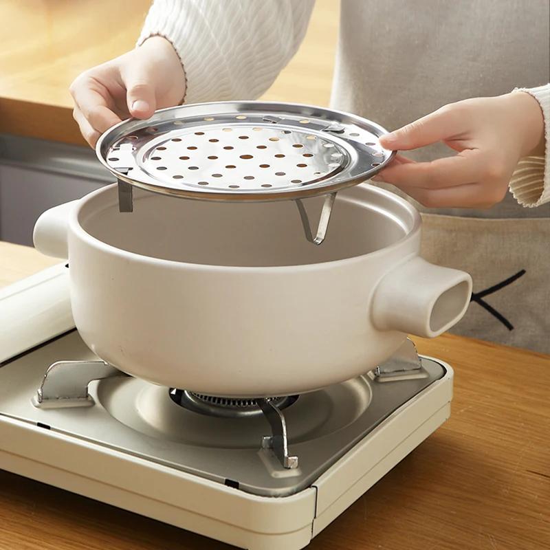 Stainless Steel Separated Steaming Rack Thickened Sturdy Durable Multifunctional Detachable Steamers Household Kitchen Tool