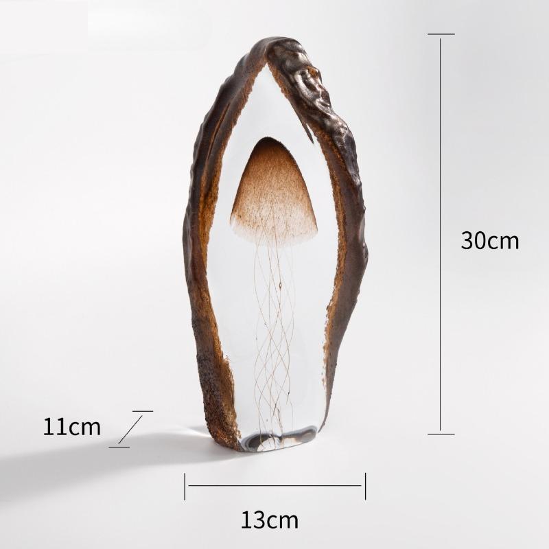 Jellyfish Sculpture Luxury Handmade Ornaments Modern Minimalist Abstract Ornament Living Room Decoration Crafts Accessories