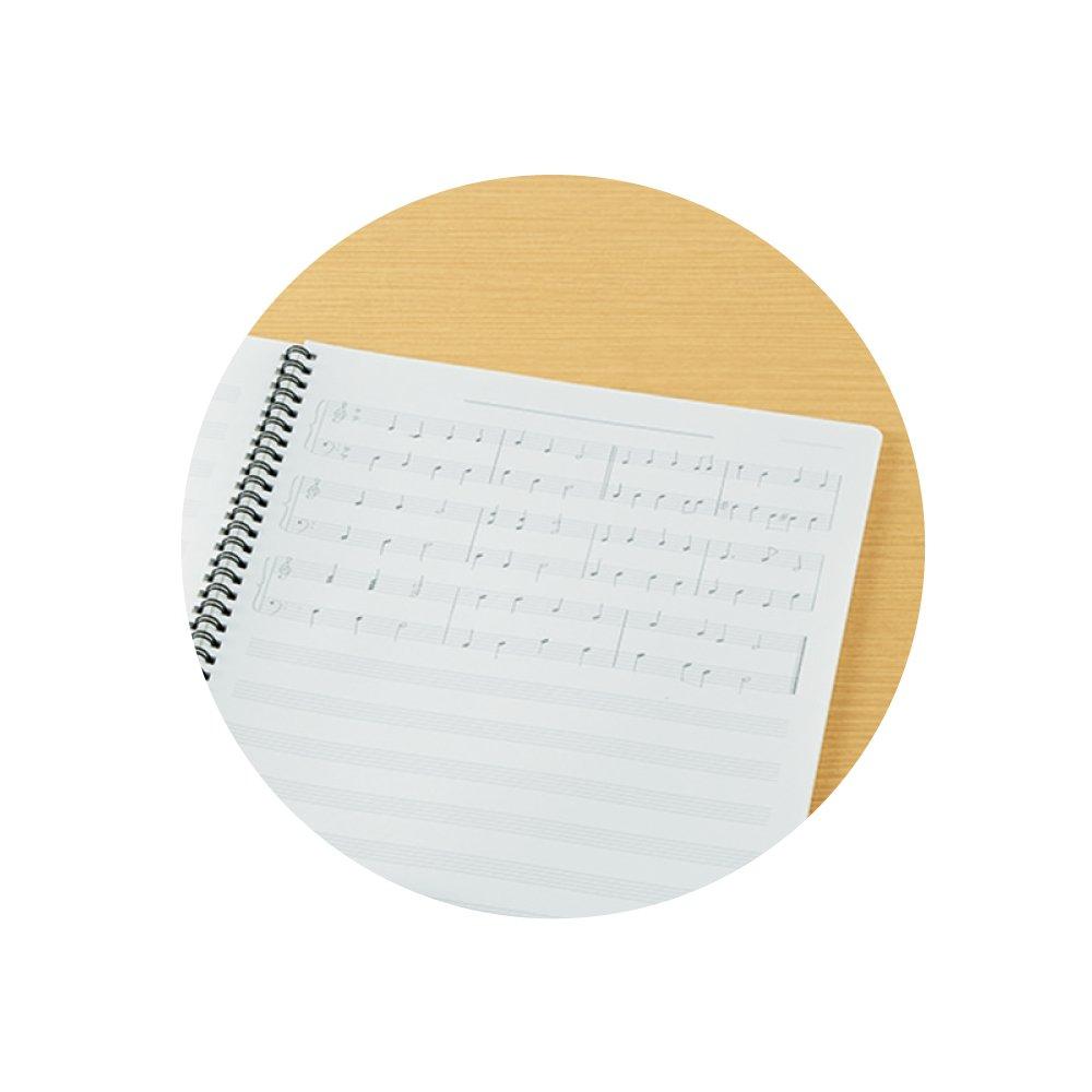 KOKUYO Campus Music Twin Ring 12 Staff Notebook, Notebook, Binding, A4, Lines, ON-T10