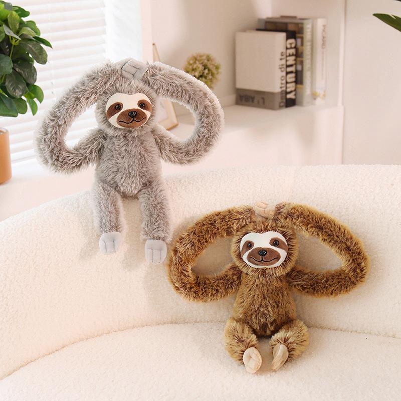 30/45cm Braccio Lungo Bradipo Peluche Morbido Peluche Cuscino Abbracciabile Regalo per Amici Arredo Casa