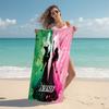 Personalized Magic Sisters' Silhouette Beach Towel Microfiber Beach Towel Thin Absorbent for Beach Swimming Yoga Bath Sports. 0910262