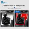 Forged Real Soft Carbon Fiber for Mazda 3 2010 2011 2012 2013 Accessories Car Gear Shift Frame Panel Cover Sticker Interior Trim
