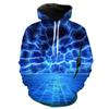 Lightning 3D-trykt hettegenser for menn Mote gensere Genser Langermet gutte jente hettegensere Streetwear Uformell hettejakke