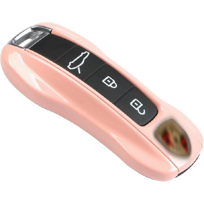 Jaronx Compatible With Porsche Key Fob Cover, Compatible With Cayenne Panamera Key Fob Cover 2018-2024, Compatible With Porsche Carrera Taycan -2024