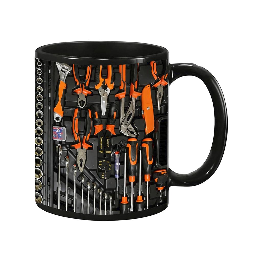 Kubek Skrzynka Narzędziowa Mechanika, 11oz Ceramiczny Kubek do Kawy Skrzynka Narzędziowa dla Mechanika na Urodziny Święto Dziękczynienia Rocznicę, Kubek do Herbaty Skrzynka Narzędziowa Zabawny Prezent dla Męża