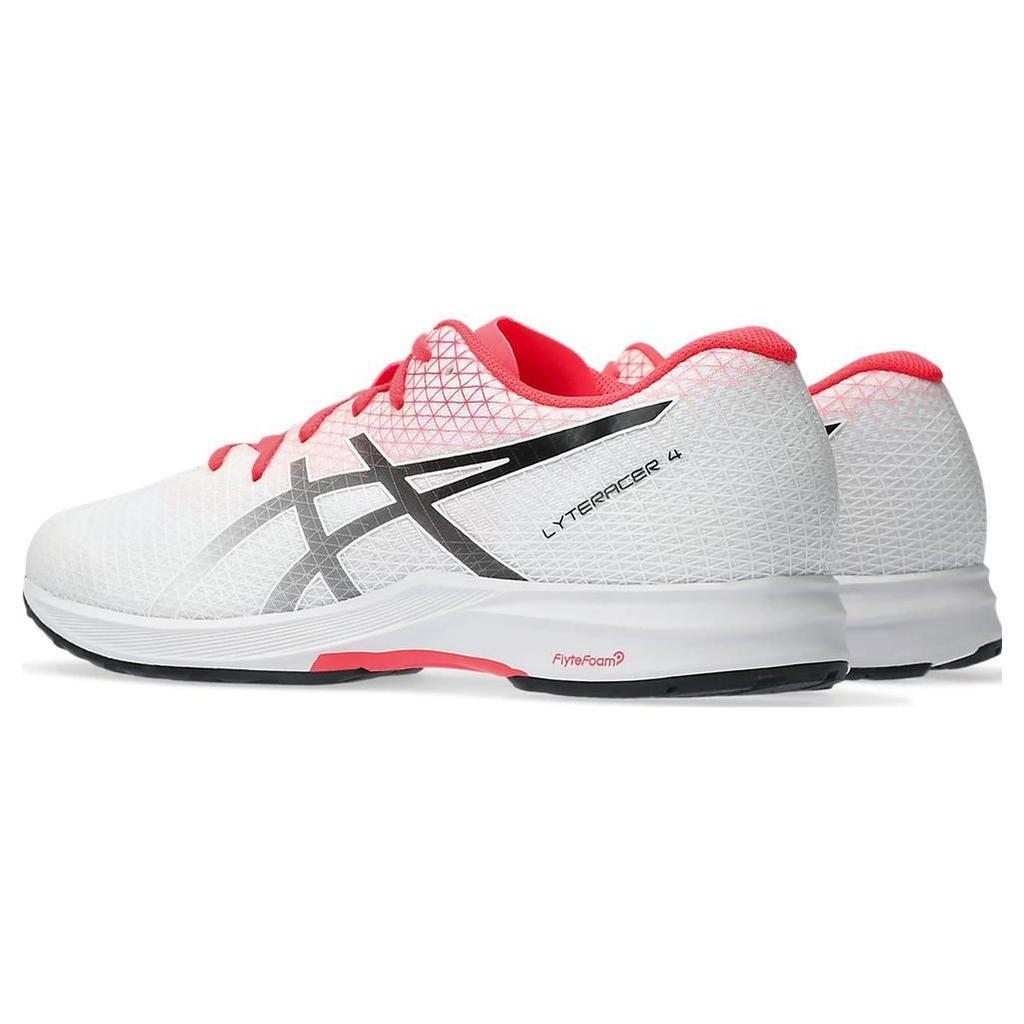 Asics Lyteracer 4 Cushioning Durable Low-Top Running Shoes Men Sneakers White Red 1011B349-110