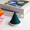 Wood Conical Jewelry Stand Velvets Lined Surfaces Protects Bracelets Bangles from Scratches for Showing and Storaging