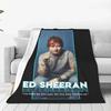 Ed Sheeran Super Weiche Decken Britischer Sänger Coole Reise-Kuscheldecke Winter Motiv Individuell Flanell Bettbezug Sofa Bettdecke