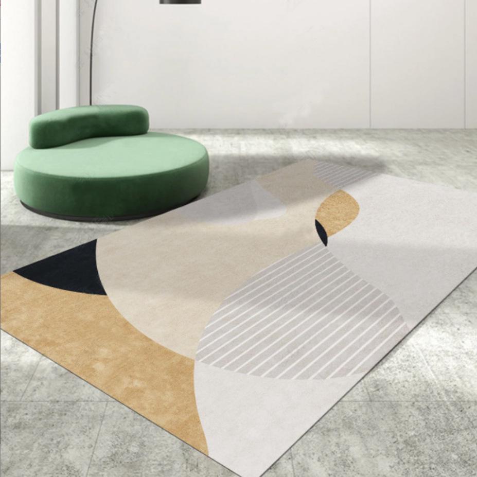 Luxuriöser Imitat-Kaschmir Teppich mit Rutschstopp für Wohnzimmer, Schlafzimmer oder Kaffeetisch