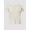 European and American Foreign Trade Original Order Tail Goods German So Cotton Crochet Hollow V-neck Summer Women's Short Sleeve T-shirt Solid Simple