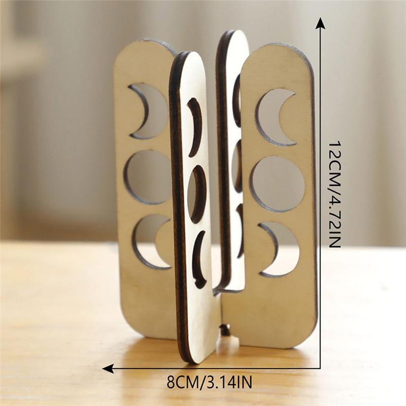 Good-Plant Reproductive Tube Hollow Solid Wood Plant Shelf Wooden Desk Table Home Decoration