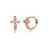 Tiny Shine Cross One-Touch Earrings_250100319