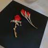 Fashion Newest Rose Brooch For Women Charm Flower Brooches Pin Bride Engagement Wedding Party Jewelry Gifts Wholesale