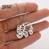Fashionable Elephant Pendant Necklace for Women Hollow Animal Unique Charm