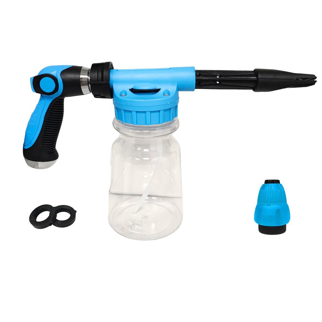 Car Wash Foam Gun Low Pressure Garden Hose Sprayer Adjustable Nozzle