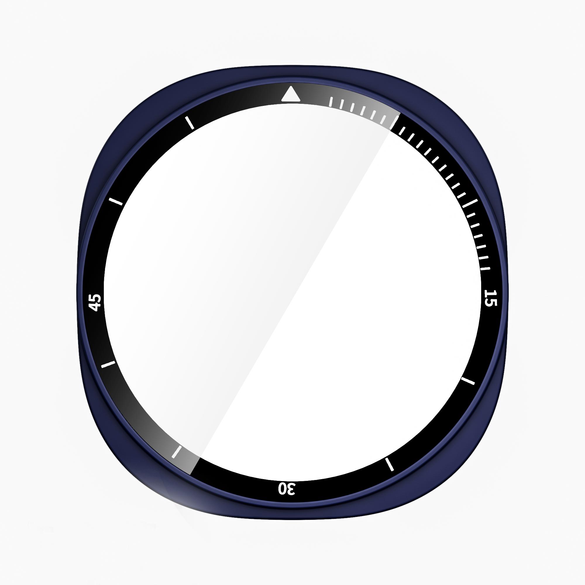 

Закаленное стекло+чехол из ПК для Samsung Galaxy Watch 8 44 мм 40 мм, Полная защитная накладка-бампер для аксессуаров Samsung Galaxy Watch 8 Galaxy Watch 8 40mm полуночно-синий