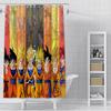 Anime B-balls Shower Curtain Waterproof Polyester Fabric Paint Bath Curtains B-balls Bathroom Decor D-dragons Curtain With Hook