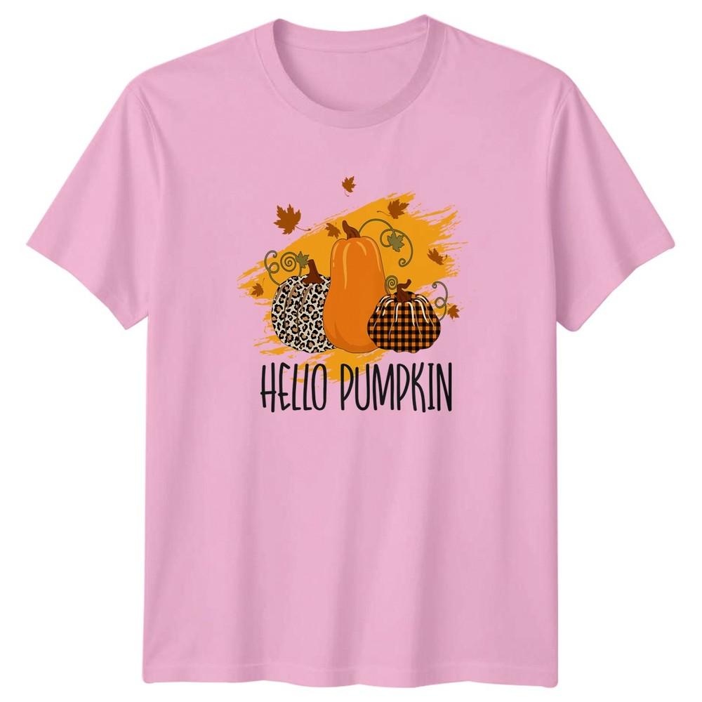 Hello Pumpkin Unisexs TShirt Fall Autumn Gift For Her