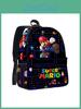 Super Mario Cartoon Backpack With Waterproof Material For School And Daily Use