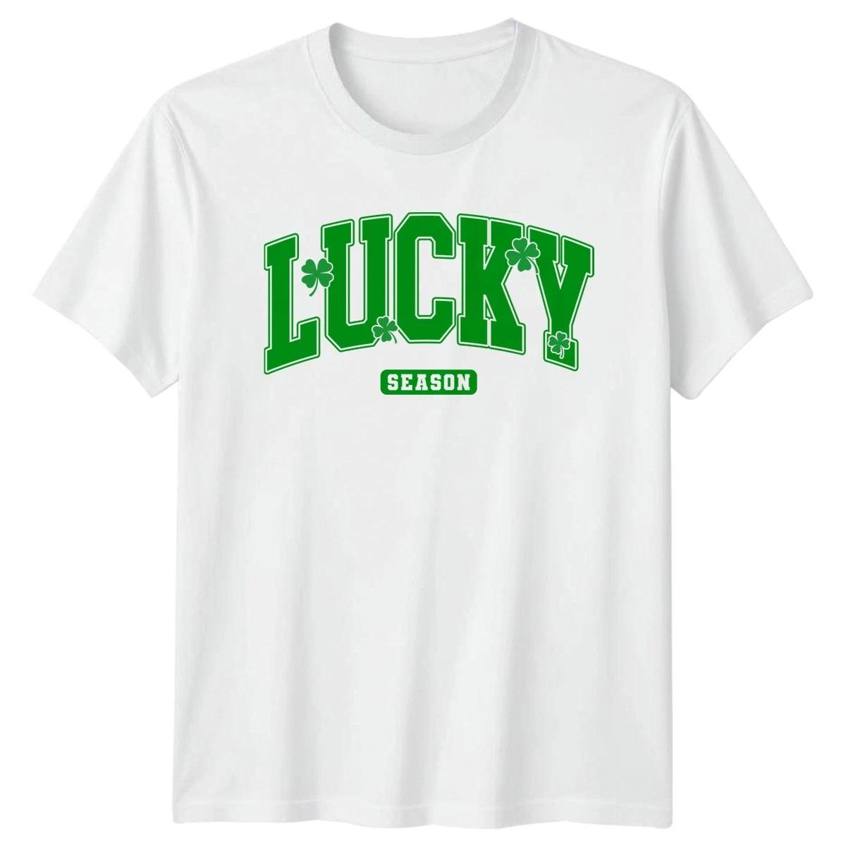 Lucky Season Saint Patricks Day Holidays Mens Womens Graphic Tee Shirt M