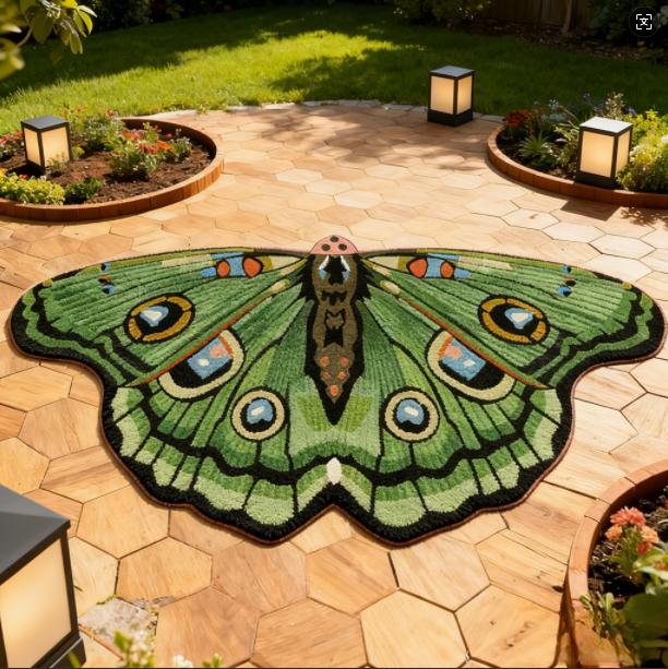 

Irregular Shape Bedroom Decor Butterfly Carpet Fluffy Soft Lounge Floor Mat Thick Plush Rug French Style Carpets for Living Room 50X80cm