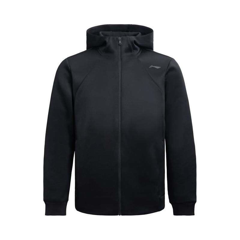 Li Ning Trench Coats Men s Black Hooded Moderate AWDV981-3 L