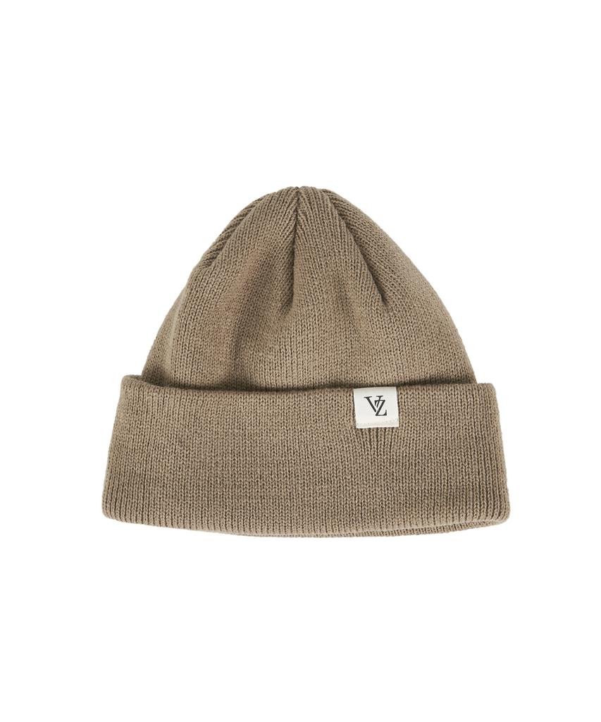 Bajal Monogram Label Beanie Beige