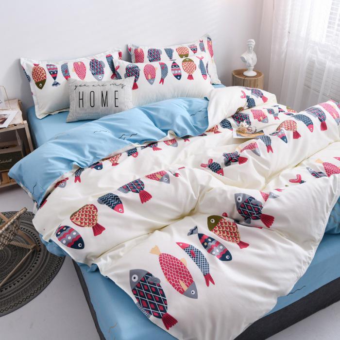 Nantong Aloe Vera Cotton Student Dormitory Summer Bedding Set