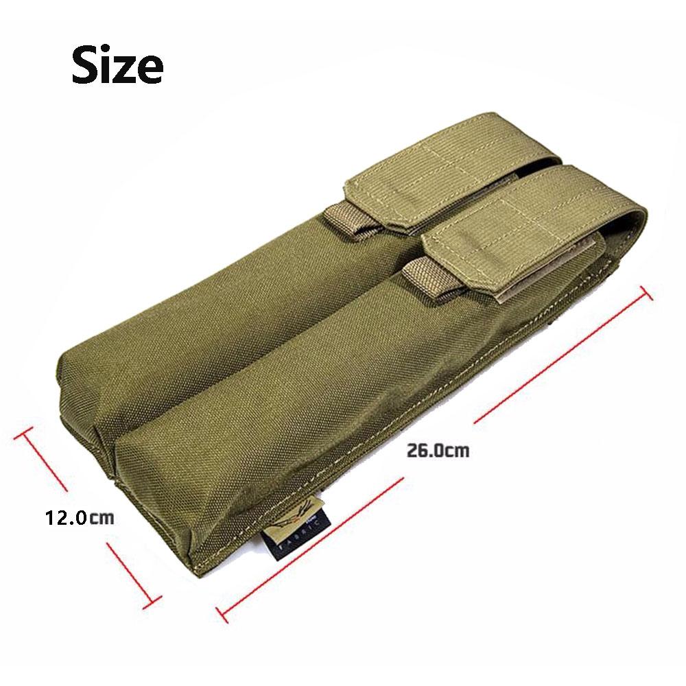 Sac de chargeur Molle camouflage en nylon 1000D, deux unités, pochette de chargeur tactique, étui de chargeur.