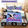 3pcs Custom Name Cow Bedding Set Duvet Cover Closure Includes 1 Duvet Cover & 2 Pillowcases, Soft and Comfortable for All Seasons.