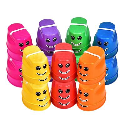 2 Paar Smile Hüpfstelzen Kinderspielzeug Gleichgewicht Koordination Kindergarten Sensorische Integration Trainingsgerät für Kinder TMZ
