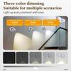 Wiederaufladbare Wandleuchte mit Bewegungssensor LED Touch-Dimmfunktion Fernbedienung 360° Drehung Nachtlichter für Heimdekoration