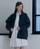 Jucyjudy J Oversized Half Black Denim Jacket Jyjk621C