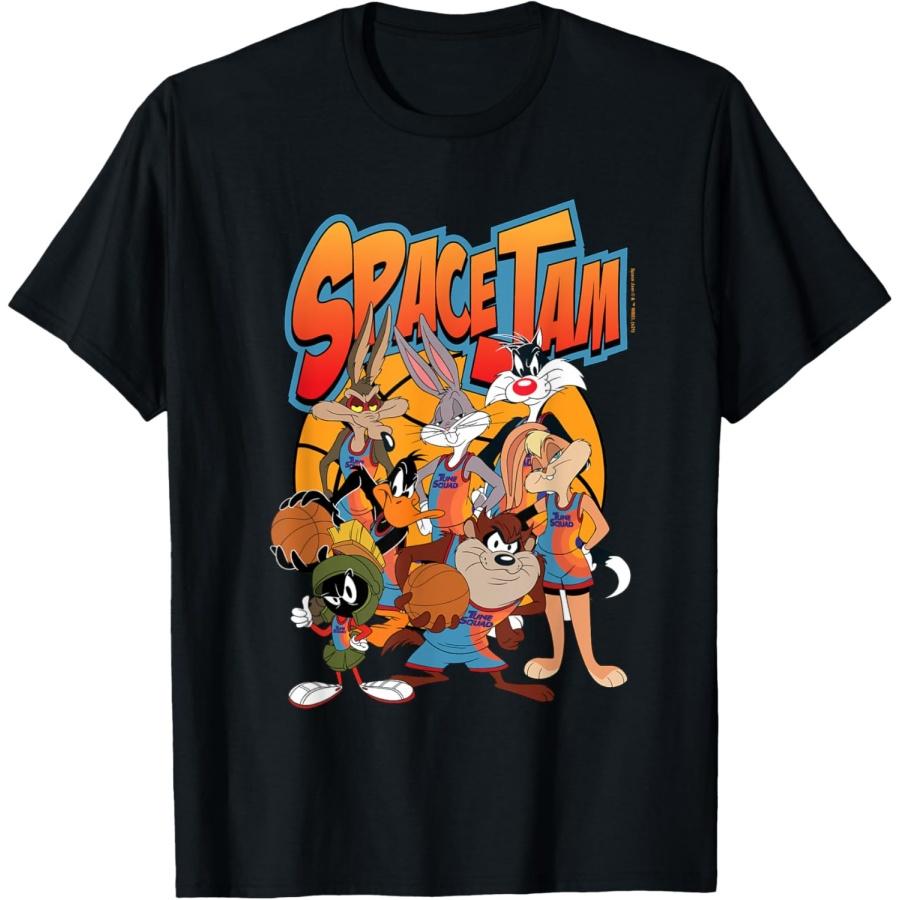 Space Jam Characters T-Shirt S чёрный