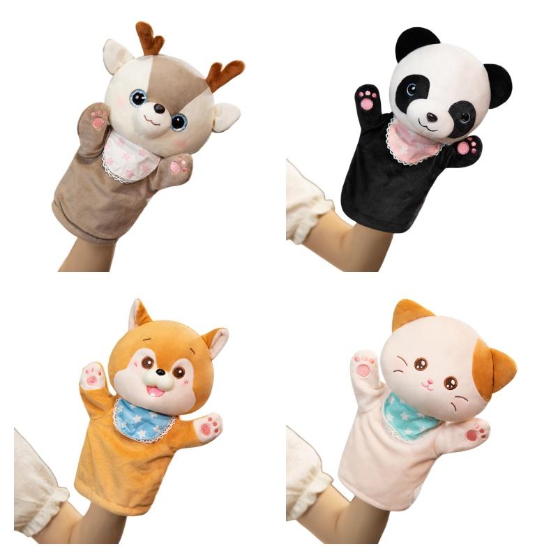 Cute Animal Finger Puppets For Kindergarten Performances Interactive Plush Toys For Parent-child Bonding