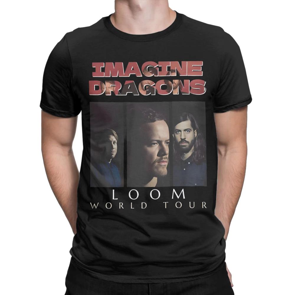

Imagine Dragons Reflections Fans Tour 2025 Футболка для Чоловіків Жінок Бавовняна Футболка Круглий Виріз Футболки Чоловічий Короткий Рукав Одяг Великий Розмір L