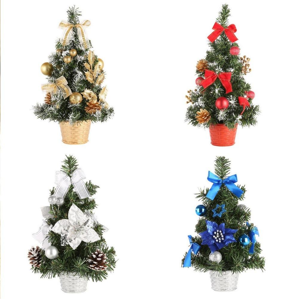 Mini Christmas Tree Decor 20CM Artificial Small Xmas Tree Desktop Christmas Decoration Home Holiday Gift