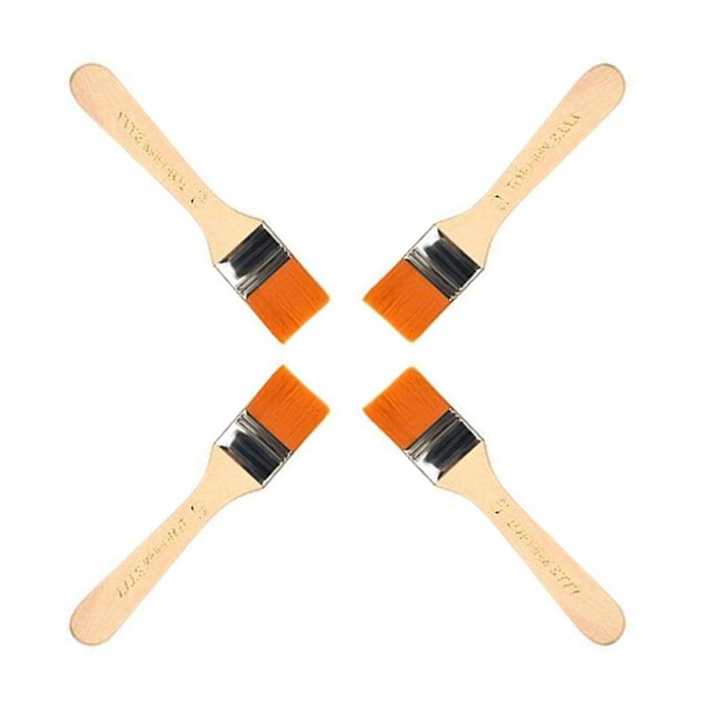 

Набор 4 шт./набор кистей для рисования волос Акриловые краски Нейлоновая кисть для масляной краски Акварельная краска Рисование Художественные принадлежности Деревянные ручки