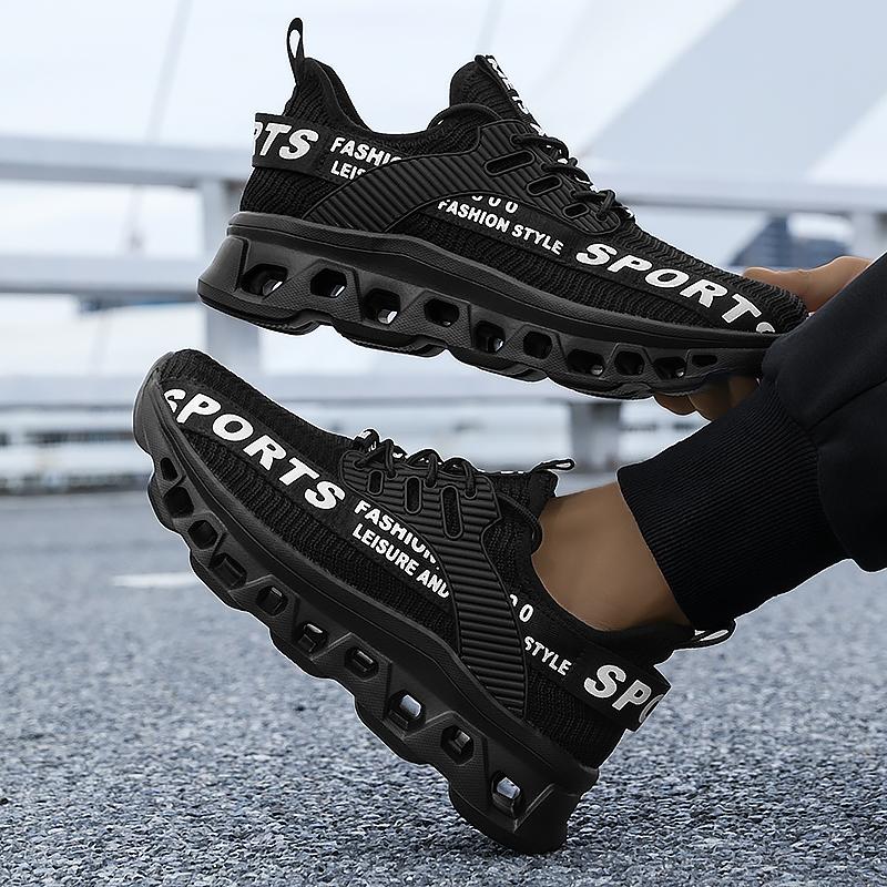 Men's Flying Woven Lightweight Breathable Comfortable Sneakers Men's Fashion Sneakers, Large Size Men's Shoes