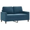 Vidaxl 3-Piece Lounge Set, Upholstered In Velvet, Blue