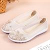 Summer New Shallow Mouth Cloth Shoes Women's Thin Anti Slip Breathable Mesh Shoes